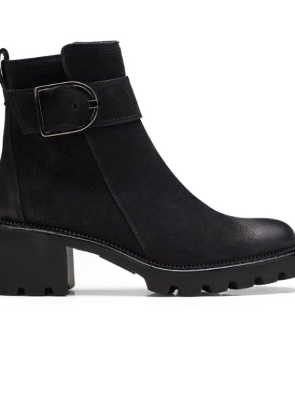 Paul Green Black Nubuck Leather Ankle Boots Style 33322 Size 7.5